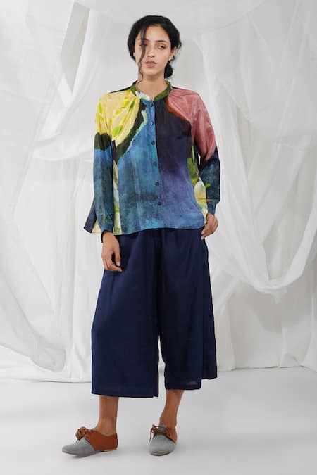 Yavi Reka Silk Printed Shirt 