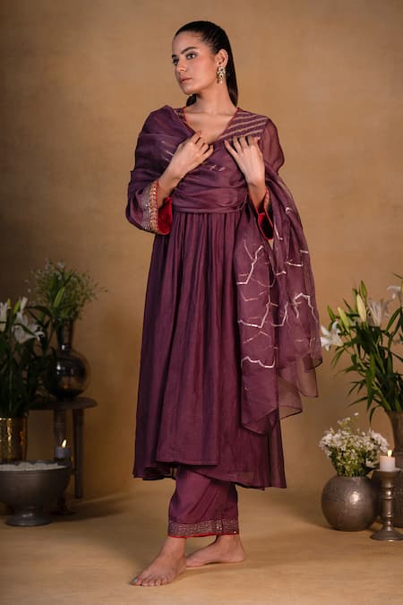 Pants and Pajamas Organza Embroidered Dupatta 