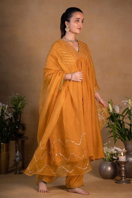 Pants and Pajamas Organza Embroidered Dupatta 