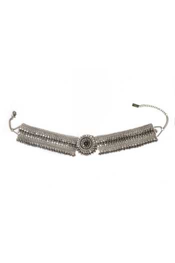 Vaidaan Black Dui Rashk Choker Online at Aza Fashions Vaidaan_Black Dui Rashk Choker _Online_at_Aza_Fashions