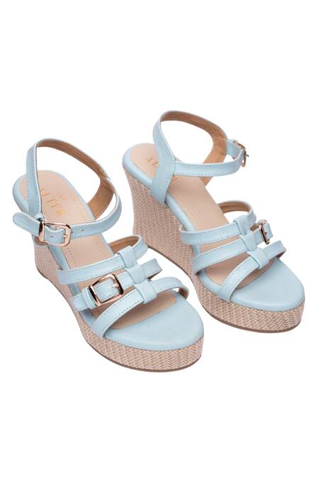 The Alter Blue Maria Strappy Jute Wedges Online at Aza Fashions The Alter_Blue Maria Strappy Jute Wedges _Online_at_Aza_Fashions