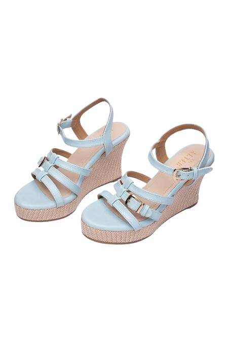 The Alter Blue Maria Strappy Jute Wedges at Aza Fashions The Alter_Blue Maria Strappy Jute Wedges _at_Aza_Fashions
