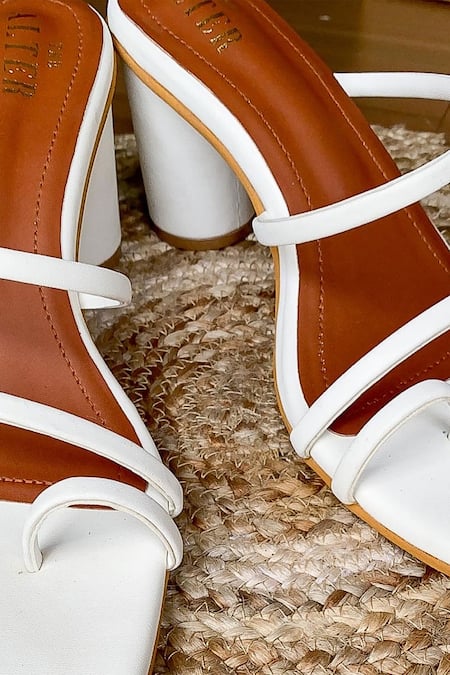 Shop The Alter White Stella Strappy Block Heel at Aza Fashions Shop_The Alter_White Stella Strappy Block Heel _at_Aza_Fashions