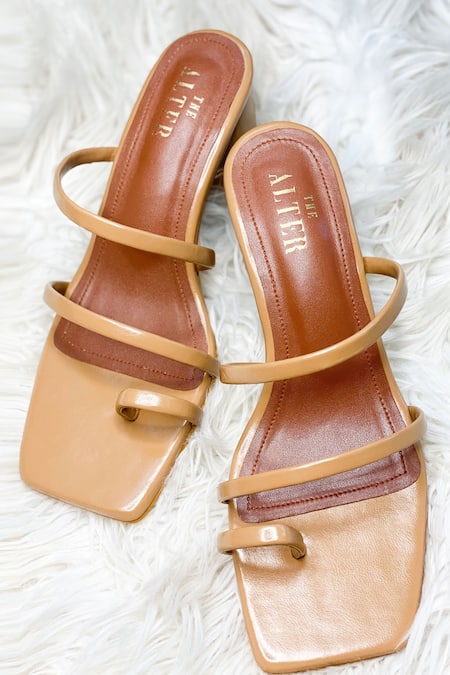 Shop The Alter Beige Stella Strappy Block Heel at Aza Fashions Shop_The Alter_Beige Stella Strappy Block Heel _at_Aza_Fashions