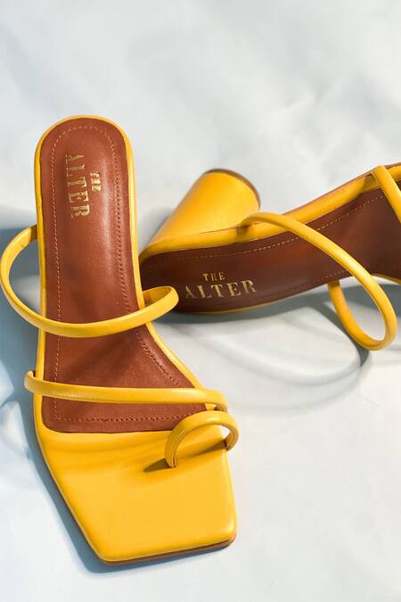 The Alter Yellow Stella Strappy Block Heel Online at Aza Fashions The Alter_Yellow Stella Strappy Block Heel _Online_at_Aza_Fashions