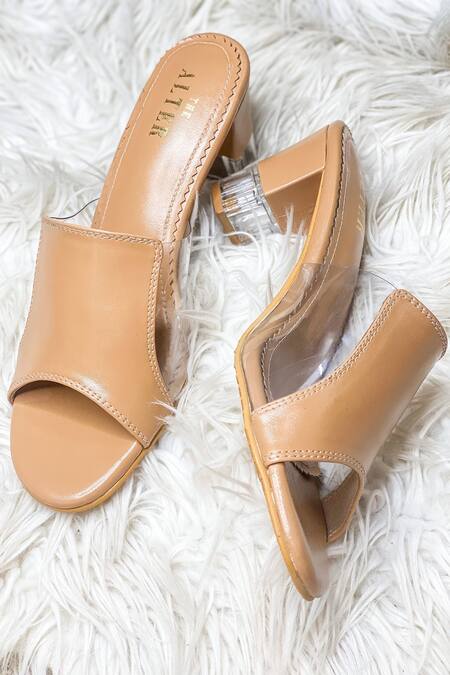 Shop The Alter Beige Chloe Block Heels at Aza Fashions Shop_The Alter_Beige Chloe Block Heels _at_Aza_Fashions