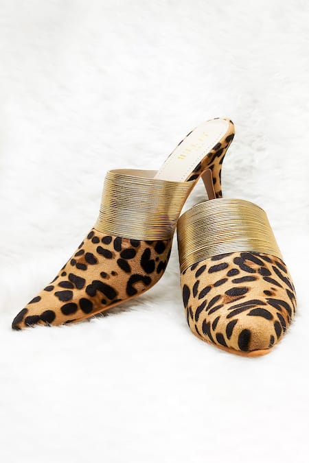 Shop_The Alter_Beige Leopard Print Stilettos _at_Aza_Fashions