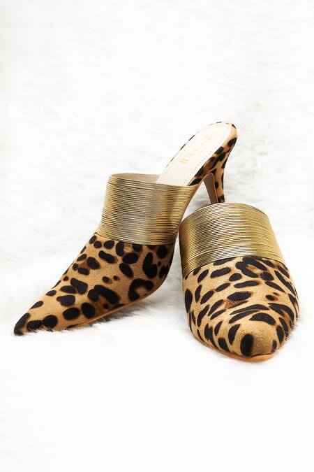 The Alter_Beige Leopard Print Stilettos _Online_at_Aza_Fashions