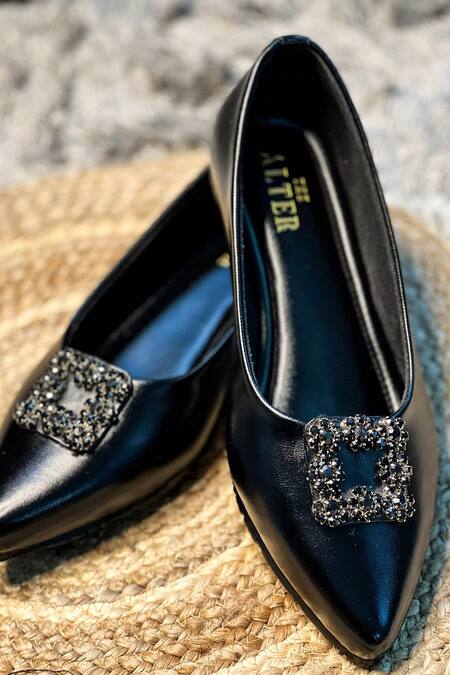 Buy The Alter Black Riona Embellished Ballerinas Online at Aza Fashions Buy_The Alter_Black Riona Embellished Ballerinas _Online_at_Aza_Fashions