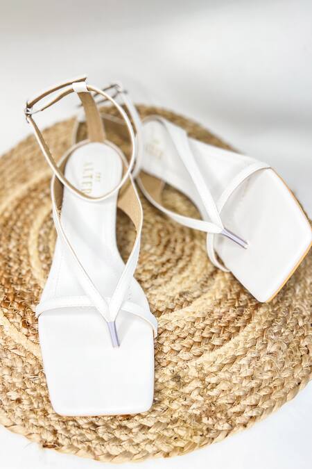 Buy The Alter White T-strap Stilettoes Online at Aza Fashions Buy_The Alter_White T-strap Stilettoes _Online_at_Aza_Fashions