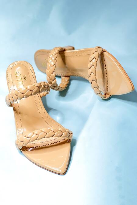 The Alter Beige Kylie Braided Block Heels Online at Aza Fashions The Alter_Beige Kylie Braided Block Heels _Online_at_Aza_Fashions