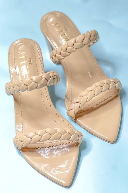 Buy The Alter Beige Kylie Braided Block Heels Online at Aza Fashions Buy_The Alter_Beige Kylie Braided Block Heels _Online_at_Aza_Fashions