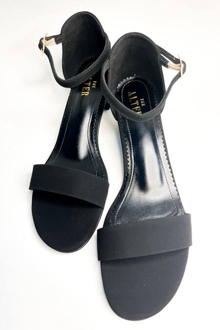 Buy The Alter Black Peep Toe Block Heels Online at Aza Fashions Buy_The Alter_Black Peep Toe Block Heels _Online_at_Aza_Fashions