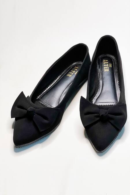 The Alter Black Bow Ballerinas Online at Aza Fashions The Alter_Black Bow Ballerinas _Online_at_Aza_Fashions