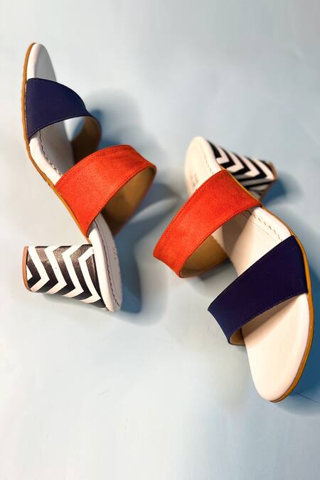 Buy The Alter White Freeda Strappy Block Heels Online at Aza Fashions Buy_The Alter_White Freeda Strappy Block Heels _Online_at_Aza_Fashions