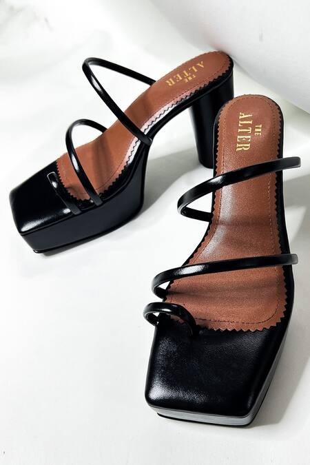 Shop The Alter Black T-shaped Cylindrical Block Heels Online at Aza Fashions Shop_The Alter_Black T-shaped Cylindrical Block Heels _Online_at_Aza_Fashions
