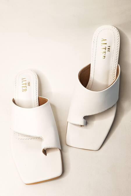 The Alter White Bellezza Kitten Heels Online at Aza Fashions The Alter_White Bellezza Kitten Heels _Online_at_Aza_Fashions