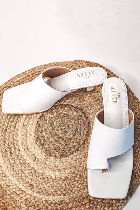 Buy The Alter White Bellezza Kitten Heels Online at Aza Fashions Buy_The Alter_White Bellezza Kitten Heels _Online_at_Aza_Fashions