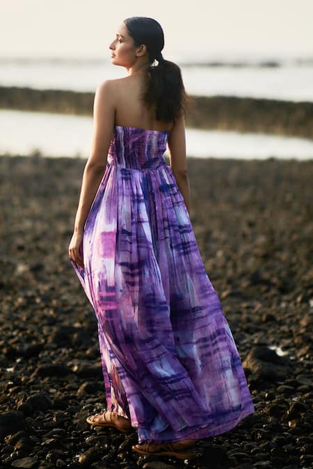 Ankita Dharman Twilight Pleated Tube Gown 