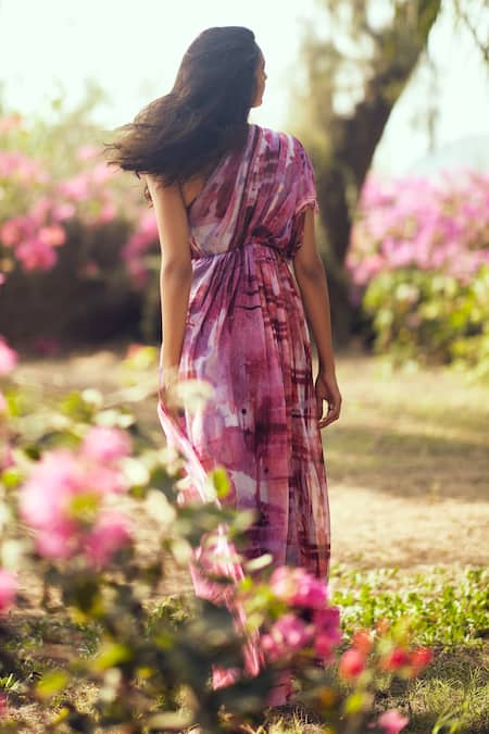 Ankita Dharman Ahura One Shoulder Kaftan