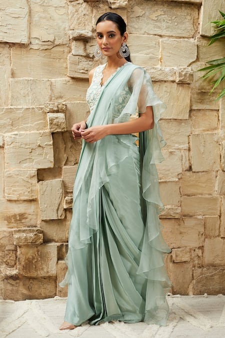 Palazzo saree clearance dress