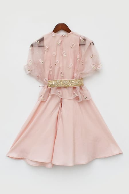 Fayon Kids Jumpsuit With Embroidered Cape 