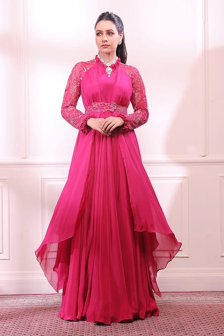 Layered anarkali hot sale dress