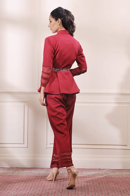 ISHA GUPTA TAYAL Peplum Top & Pant Set 