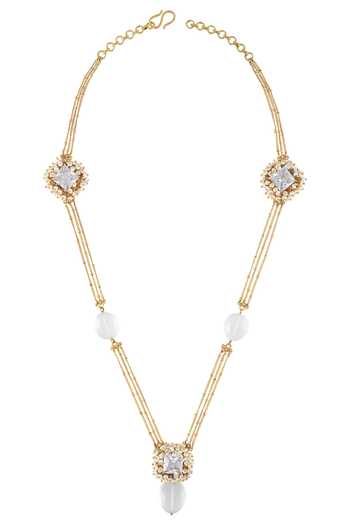 Buy Tribe Amrapali Gold Plated Pearls Multi Strand Chain at Aza Fashions Buy_Tribe Amrapali_Gold Plated Pearls Multi Strand Chain_at_Aza_Fashions