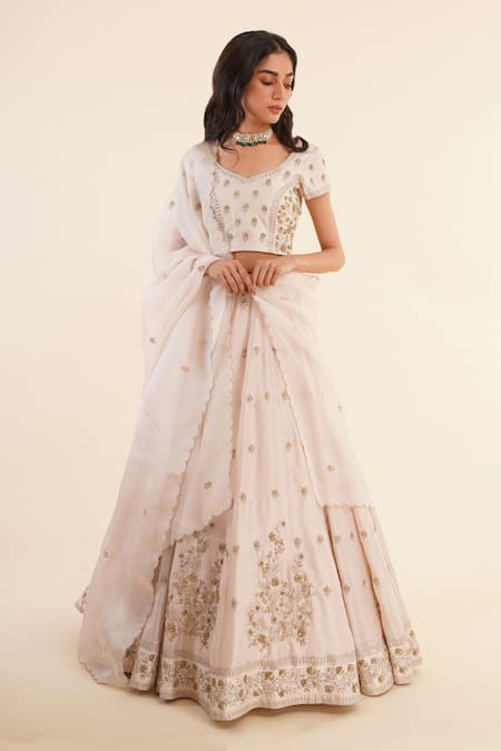 Rashi Jain Chanderi Embroidered Lehenga Set 