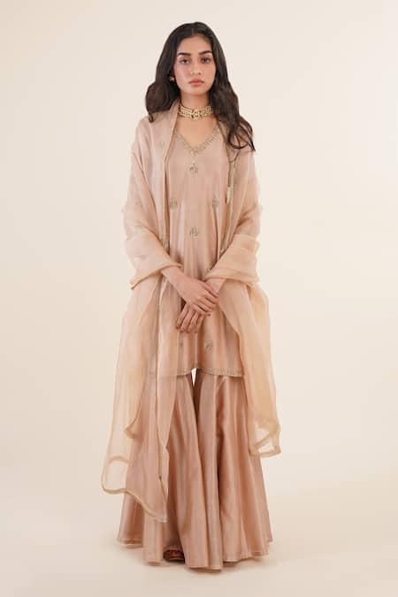 Rashi Jain Chanderi Kurta Sharara Set 