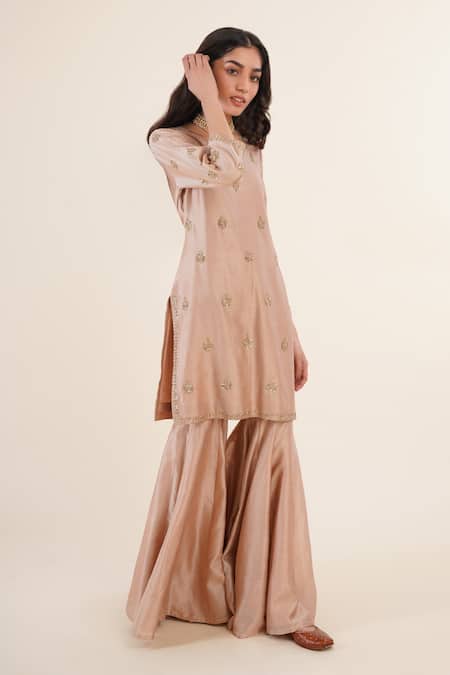 Rashi Jain Chanderi Kurta Sharara Set 