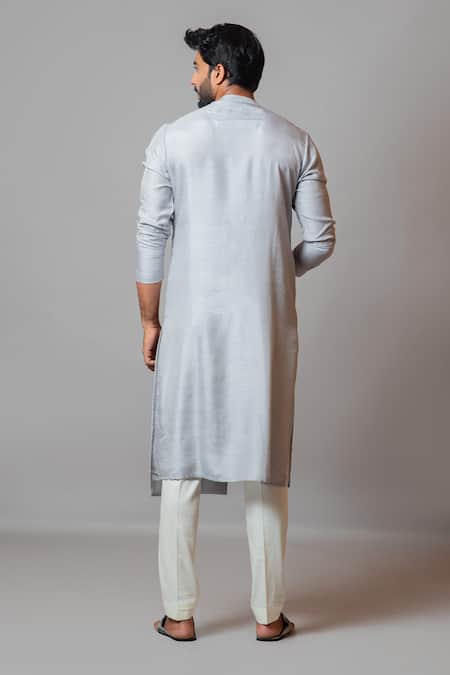 PAARSH The Glowing Coral Asymmetric Kurta Set 