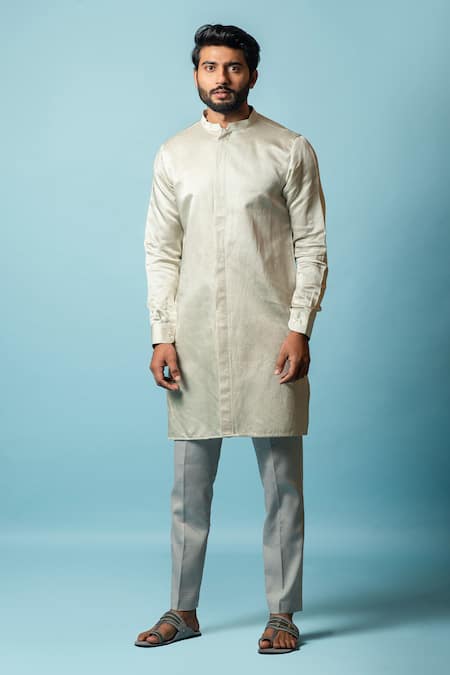 Paarsh Noaa Linen Satin Kurta Set 