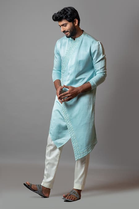 Paarsh Yosemite Valley Linen Satin Kurta Set 
