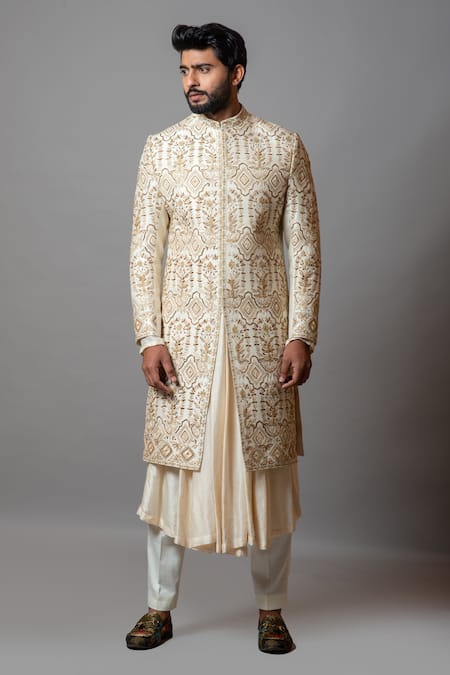 Paarsh Shaasak Embroidered Sherwani Set 