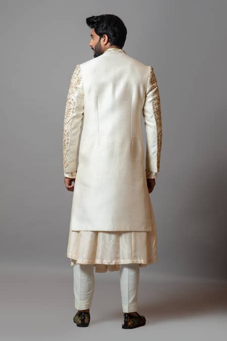 PAARSH Shaasak Embroidered Sherwani Set 