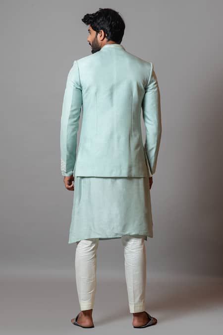 PAARSH Starfish Embroidered Bandhgala & Kurta Set 