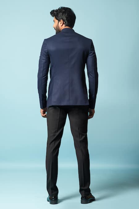 PAARSH Yacht Master Quilted Bandhgala Set 