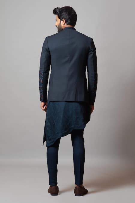 PAARSH Rogue Wave Embroidered Bandhgala Set 