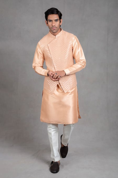 RNG Safawala Asymmetric Bundi & Kurta Set 