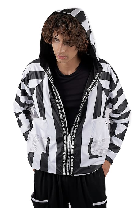 All2Defy Striped Reversible Hoodie 