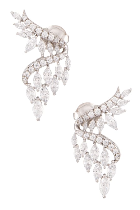 Swarovski Ivory Pearl and Green Crystal Dangle Earrings – alexandreasjewels