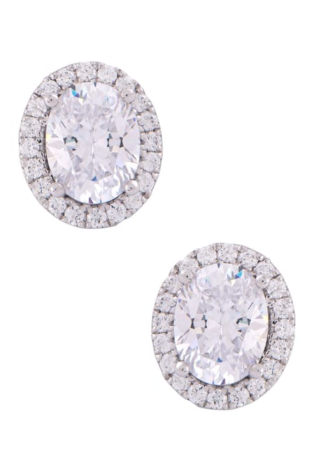 Solasta Jewellery Oval Solitaire Studs 