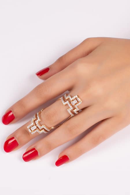 Finger Ring Golden Artificial Gold Plated Rings, Weight: 10-30g at Rs  500/piece in Mumbai
