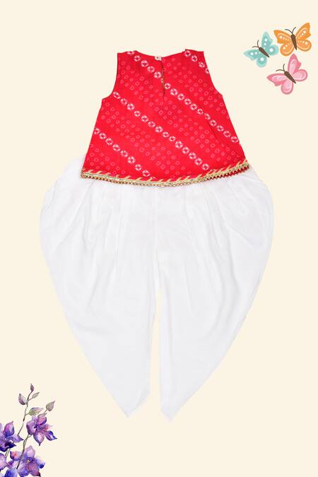 Shop Pankhuri By Priyanka Pink Cotton Gota Patti Embellished Neck Kurta And Dhoti Pant Set at Aza Fashions Shop_Pankhuri By Priyanka_Pink Cotton Gota Patti Embellished Neck Kurta And Dhoti Pant Set _at_Aza_Fashions