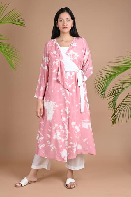 Chambray & Co. Hazel Shibori Dye Kurta & Pant Set 