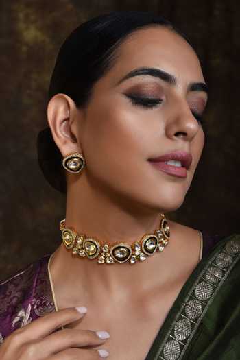 Buy Swabhimann Jewellery Polki Choker 