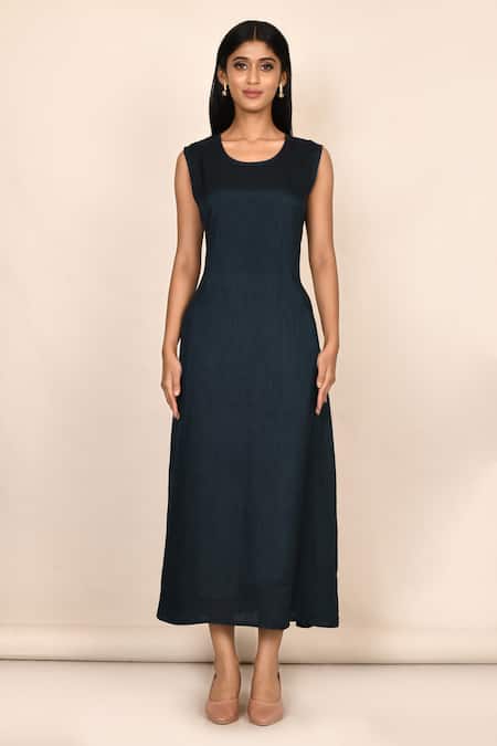 Shop_Samyukta Singhania_Grey Cotton Silk Printed Geometric Mandarin Collar Jacket And Kurta Set_Online_at_Aza_Fashions