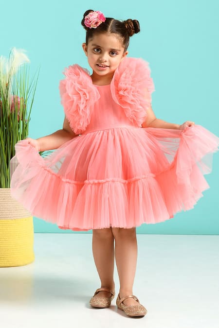 Free Sparrow Carnation Ruffle Sleeve Dress  